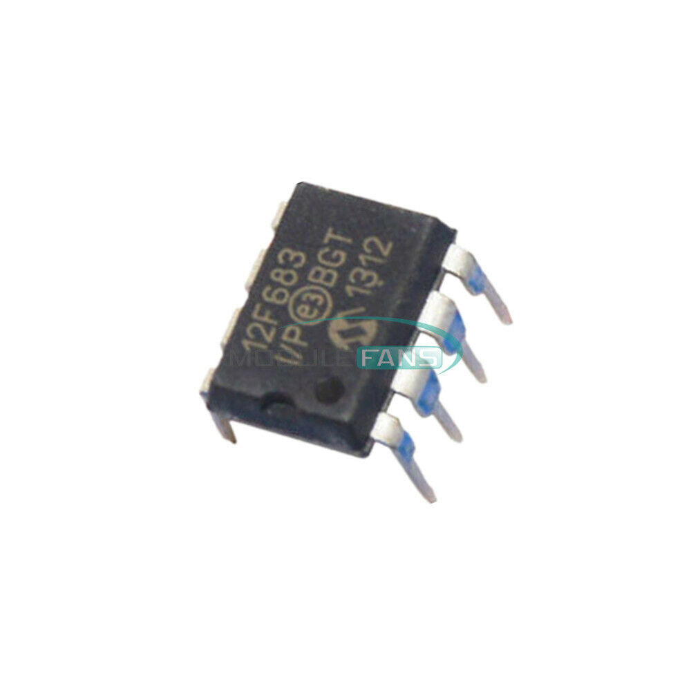 2PCS PIC12F683 PIC12F683-I/P 12F683 CHIP IC DIP-8 Microcontroller