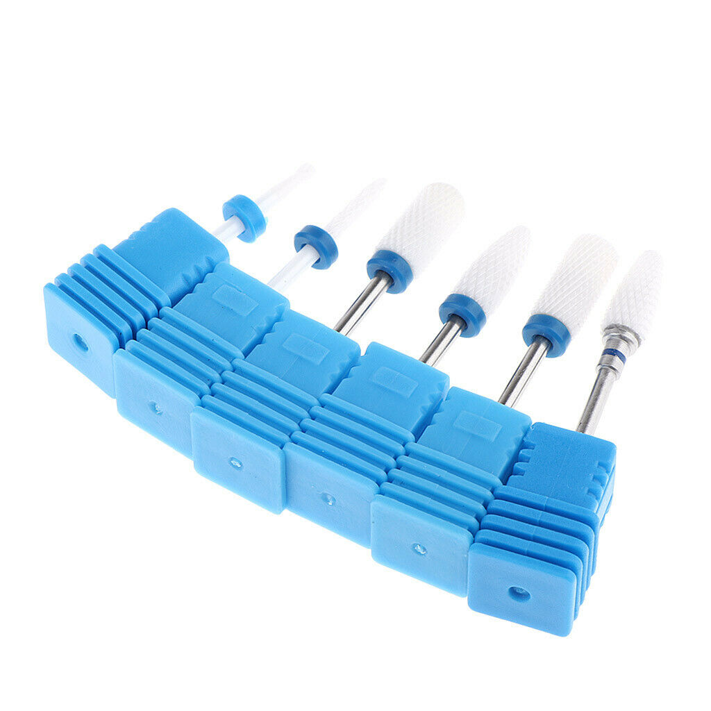 Pack of 6 2.35mm Nail Art Drill Bit DIY Manicure Grinding Head Files Bits