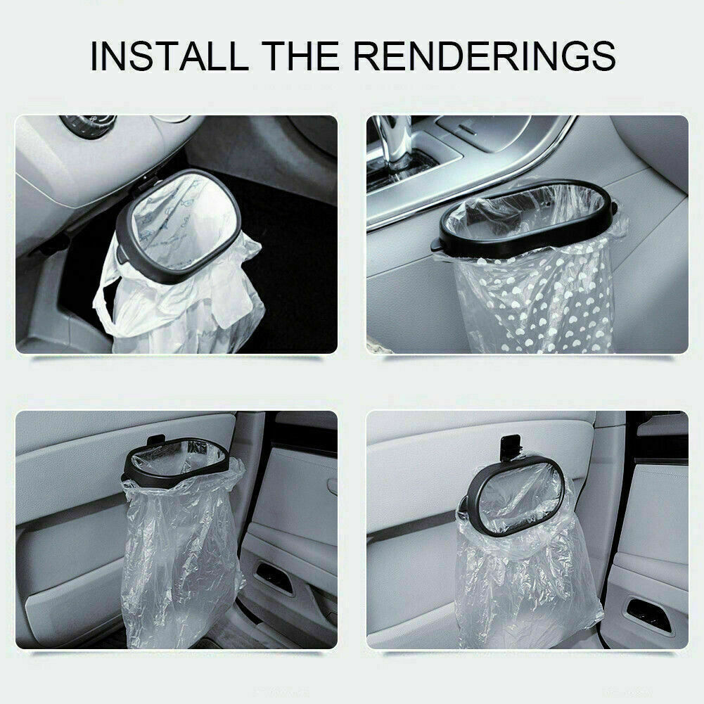 Universal Home Car Trash Can Bin Rubbish Garbage Holder Organizer Bag Hanger