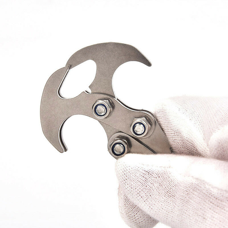 Stainless Steel Survival Gravity Hook Carabiner Climbing Claws Rescue Too.l8