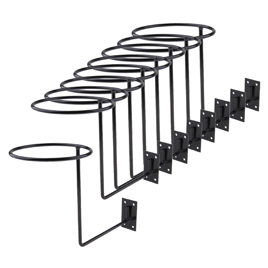 9x Wall Mounted Helmet Holder Display for Hockey Hat Space Saving Motorcycle
