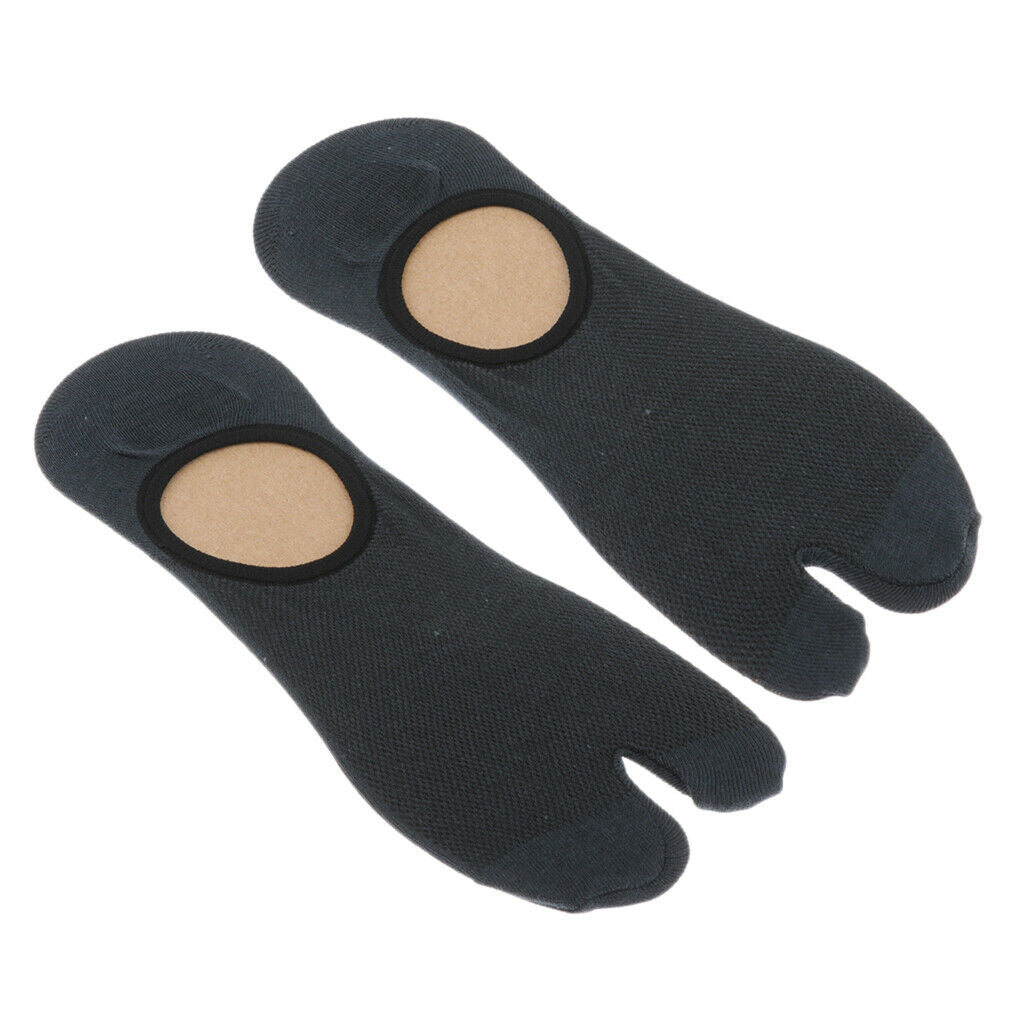 5 Pairs Male Elastic Cotton 2 Toe Socks Tabi Socks Breathable Free Size
