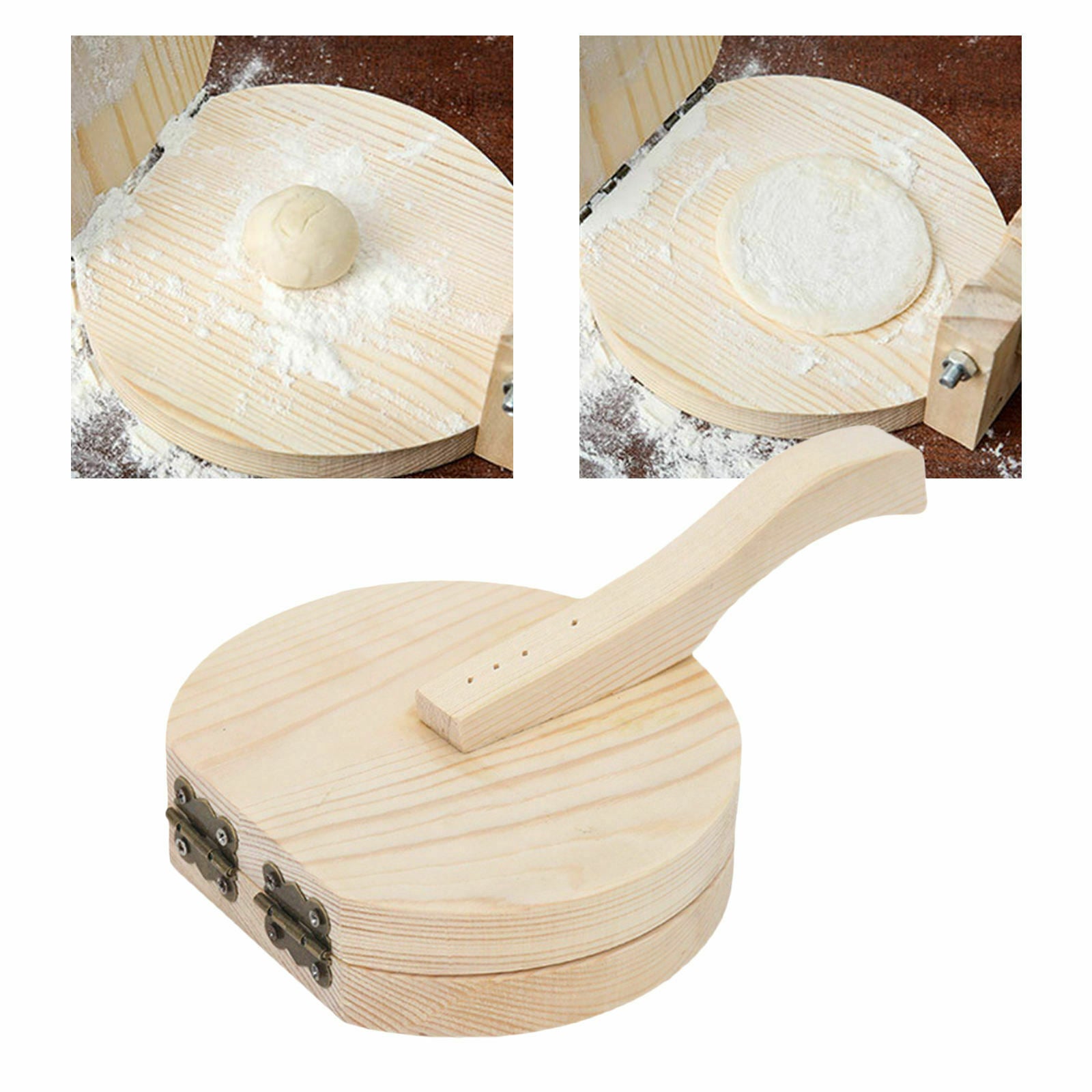 Wood Dough Presser Skin Wrapper Pie Pastry Maker for Baking Gadget Supplies