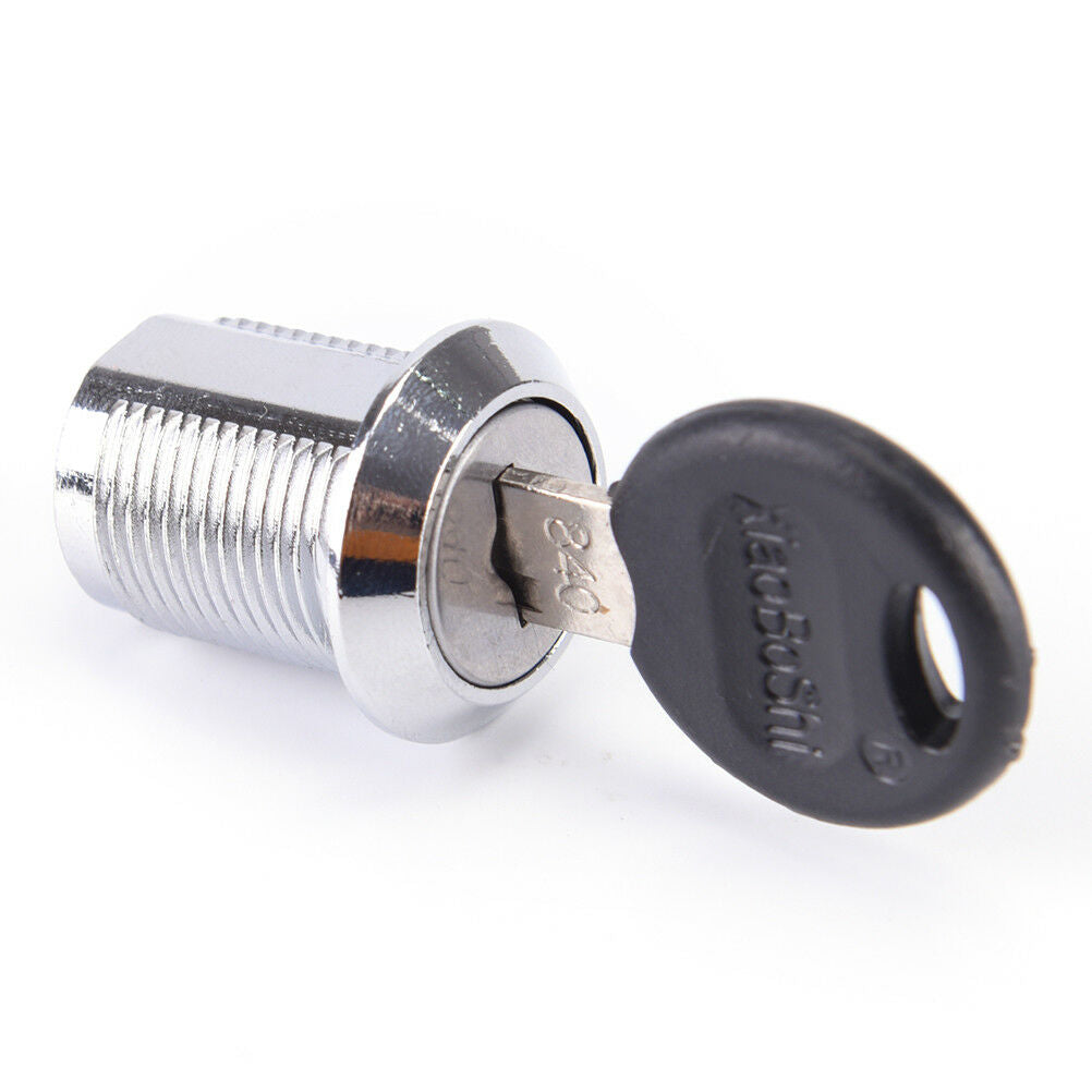 Tool Box Furniture Locking 19mm Dia Thread Cylinder Cam Lock with Key G*HWC Re