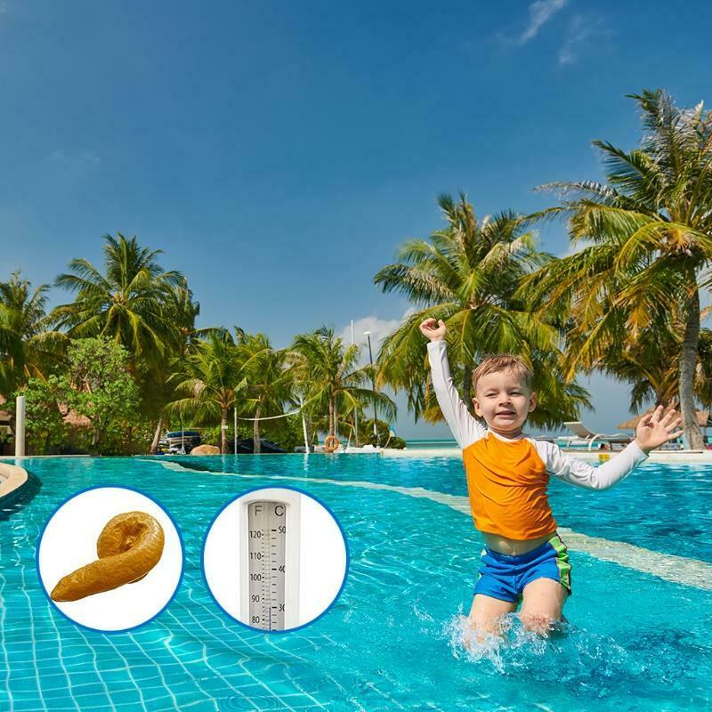 Funny Pool Thermometer Floating Poop Prank Pool and Hot Tub Thermometer Outdoor