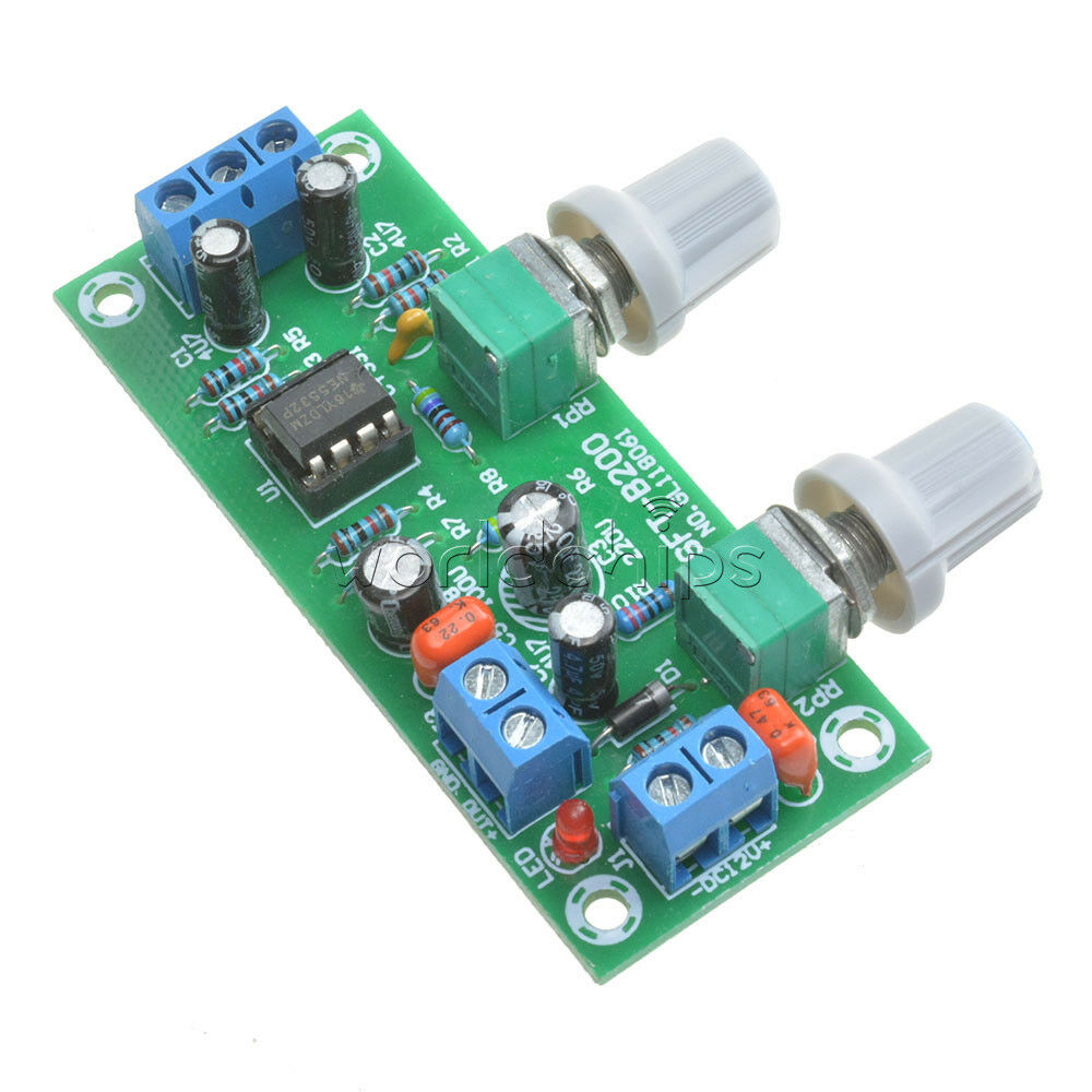 DC 12V-24V Low-pass Filter NE5532 Subwoofer Process Pre-Amplifier Preamp Board