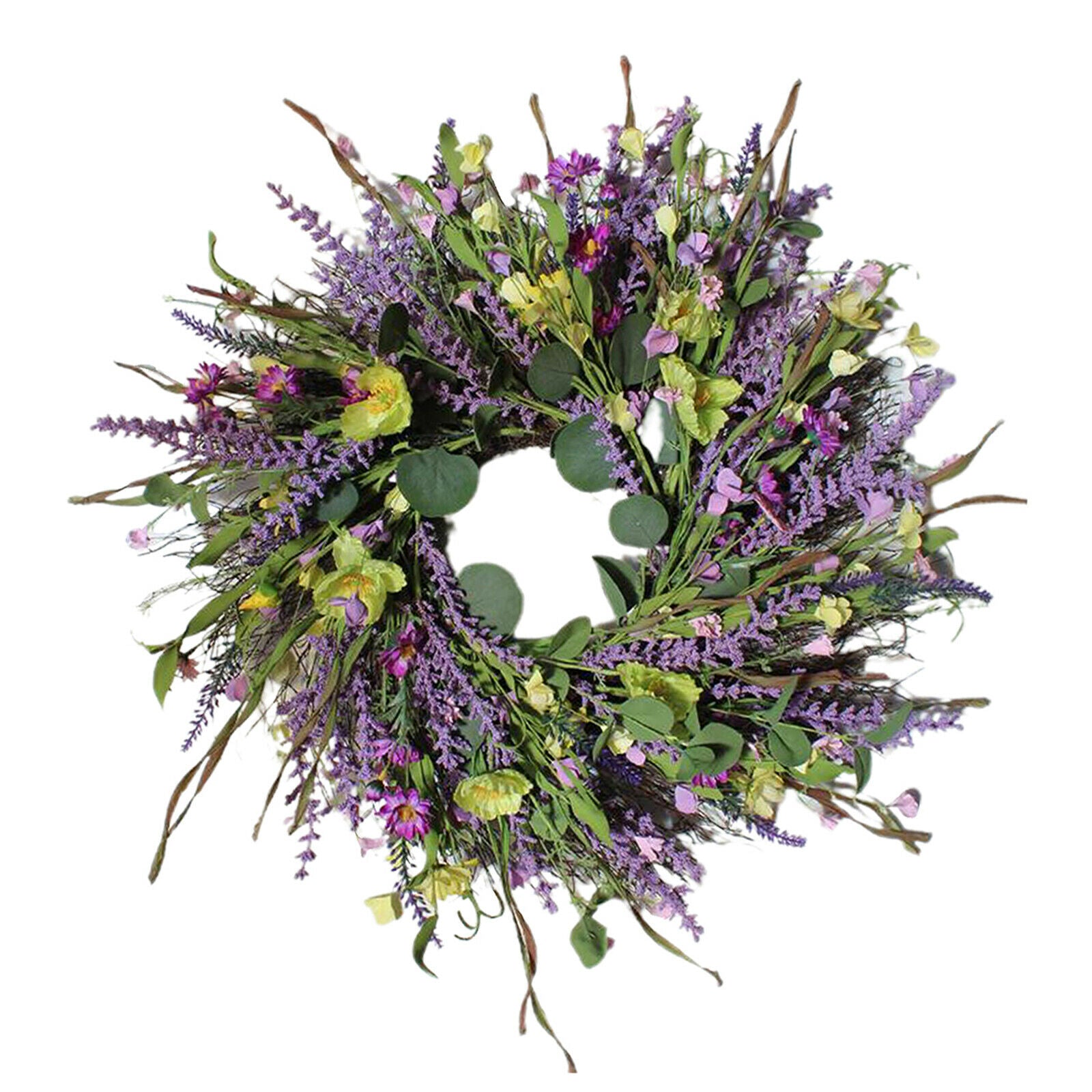 22'' Lavender Wreath Farmhouse Garland Front Door Window Festival Decor