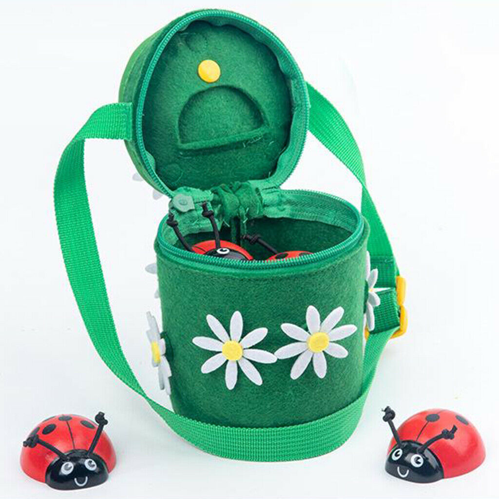 Wooden Counting Ladybugs Teaching Motor Skill Math Toys for 3 4 5 Years Old