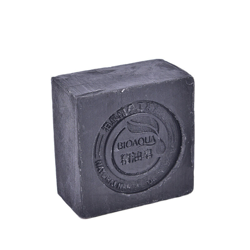 Black Bamboo Charcoal Soap Treatment Skin Care Face Body Clear Whitening Soap SJ