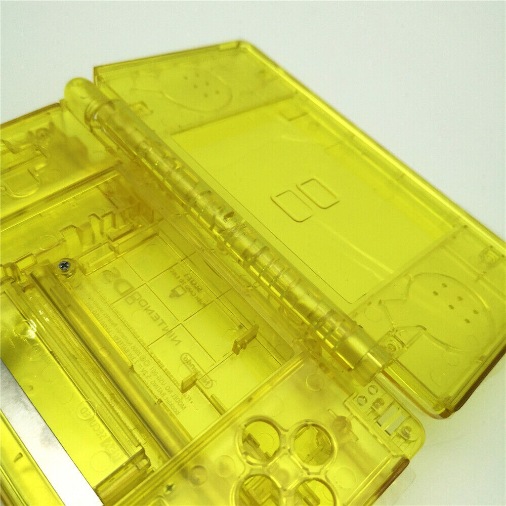 New Clear Yellow Full Housing Shell Case Buttons Tool Kits for Nintendo DSl NDSL