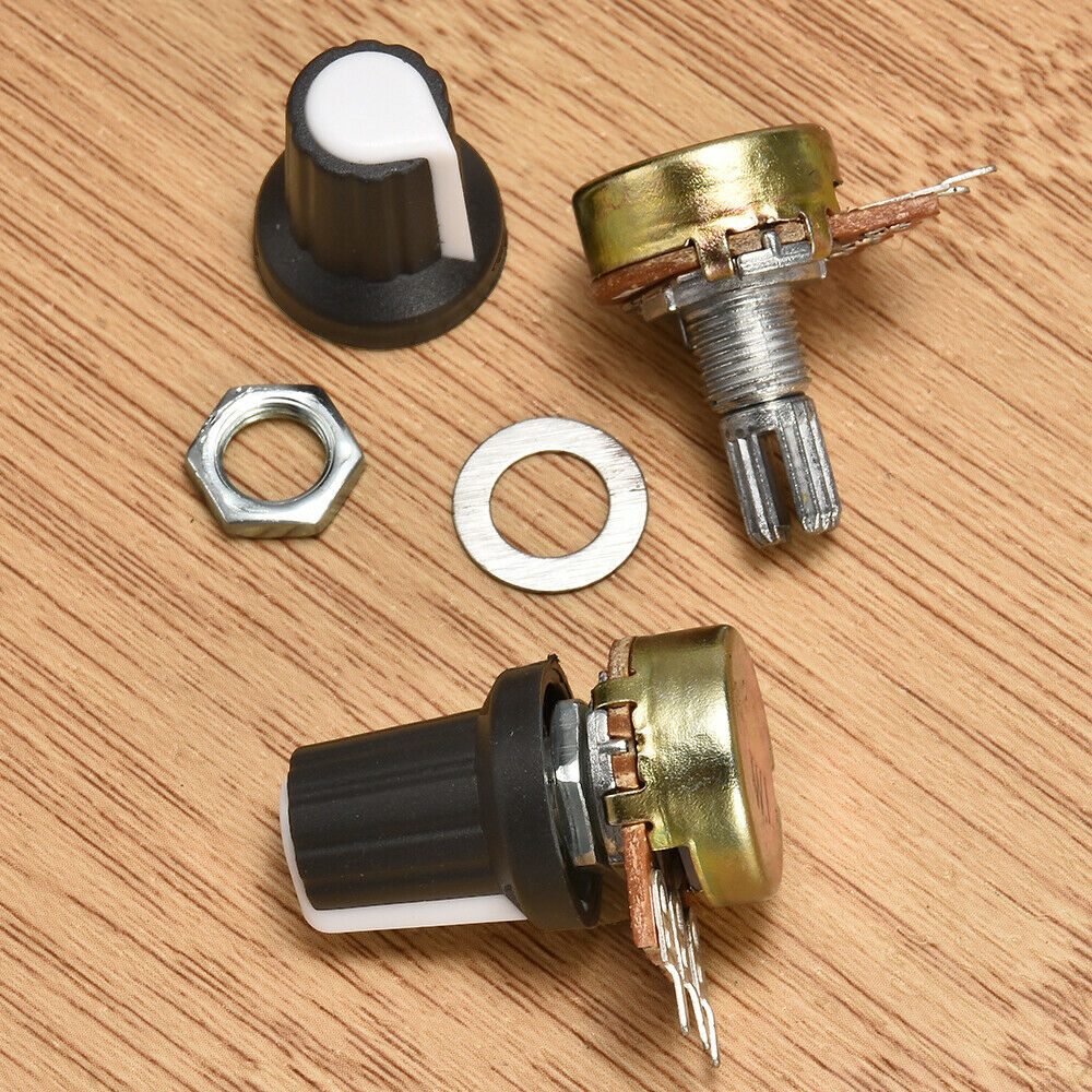 5pcs 10K OHM 3 Terminal Linear Taper Rotary Volume B Type Potentiometer Pot
