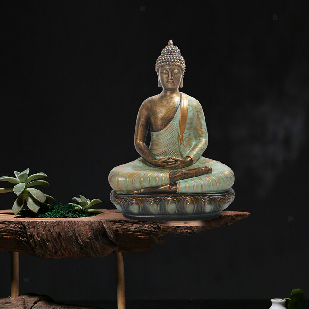 Meditating Zen Buddha Statue Decor for Home Patio Porch Outdoor Yard Art