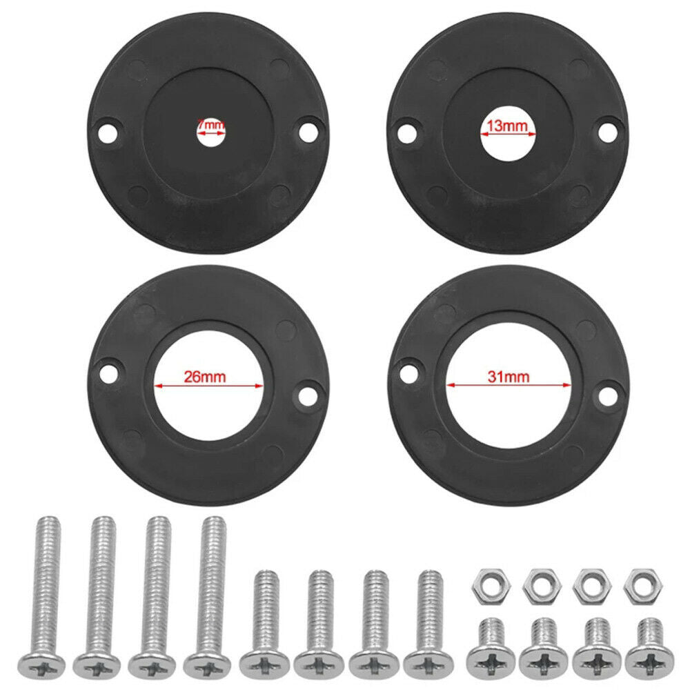 Aluminum Router Table Insert Plate Woodworking DIY Router w/Insert Rings Screws