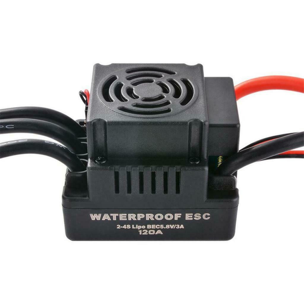 1pc Waterproof 120A Brushless ESC Banana Head T-plug for 1:8 Upgrade Parts