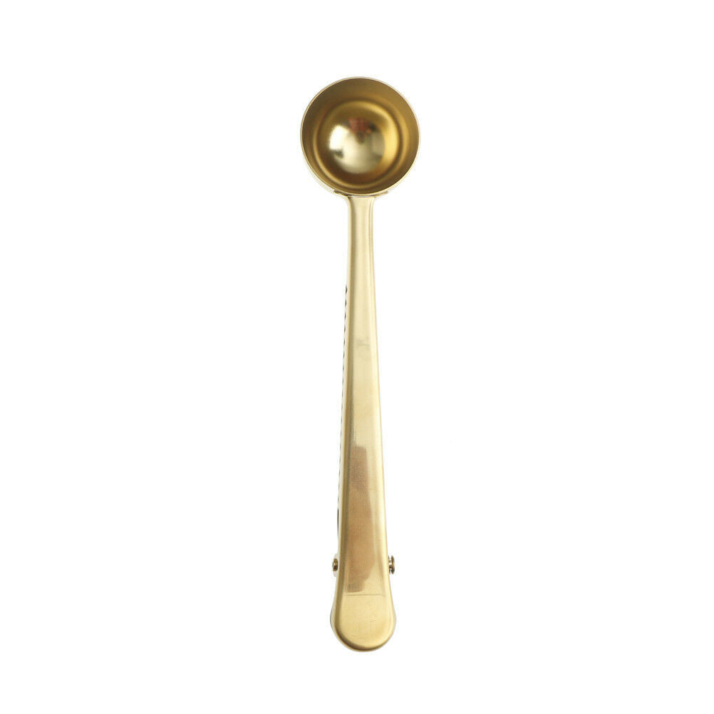 Coffee Scoop Sealed Clips Stainless Coffee Tea Milk PowdTH Measuring Spoon.l8