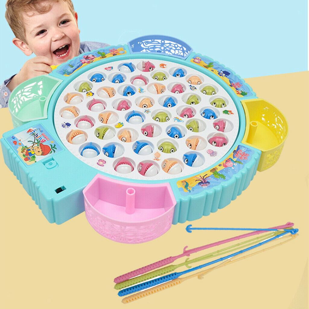 Fish Fishing Game Educational Toys for Children with Music for