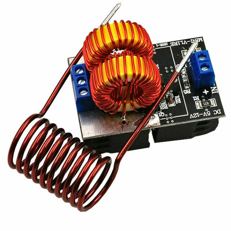 120W 5V-12V Low Voltage ZVS Induction Heating Power Supply Module w/Heater Coil