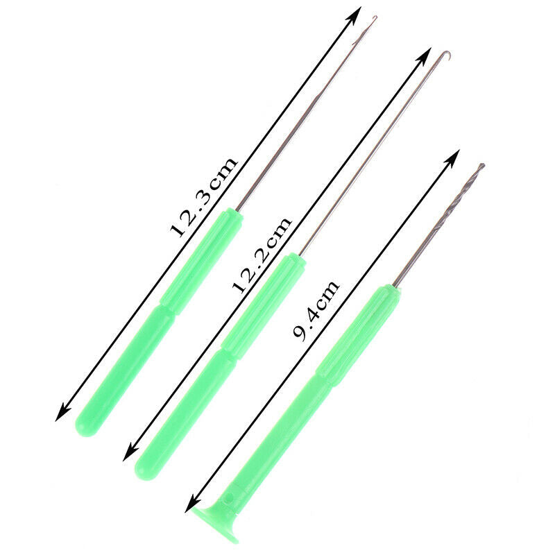 3Pcs/lot Fishing Rigs Needle Kit Bait Needle Set Hook Drill Boilie Stringer BDA