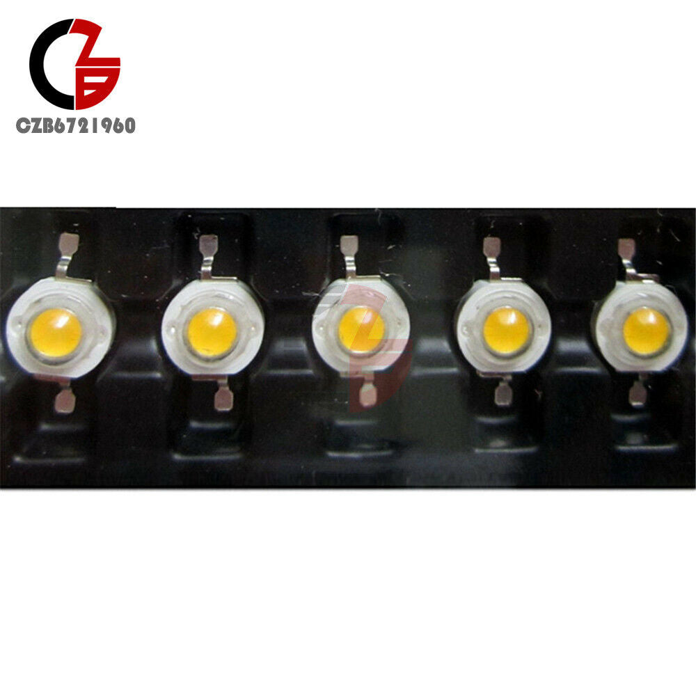 5PCS 3W Led Chip High Power LED Beads Warm White 200LM