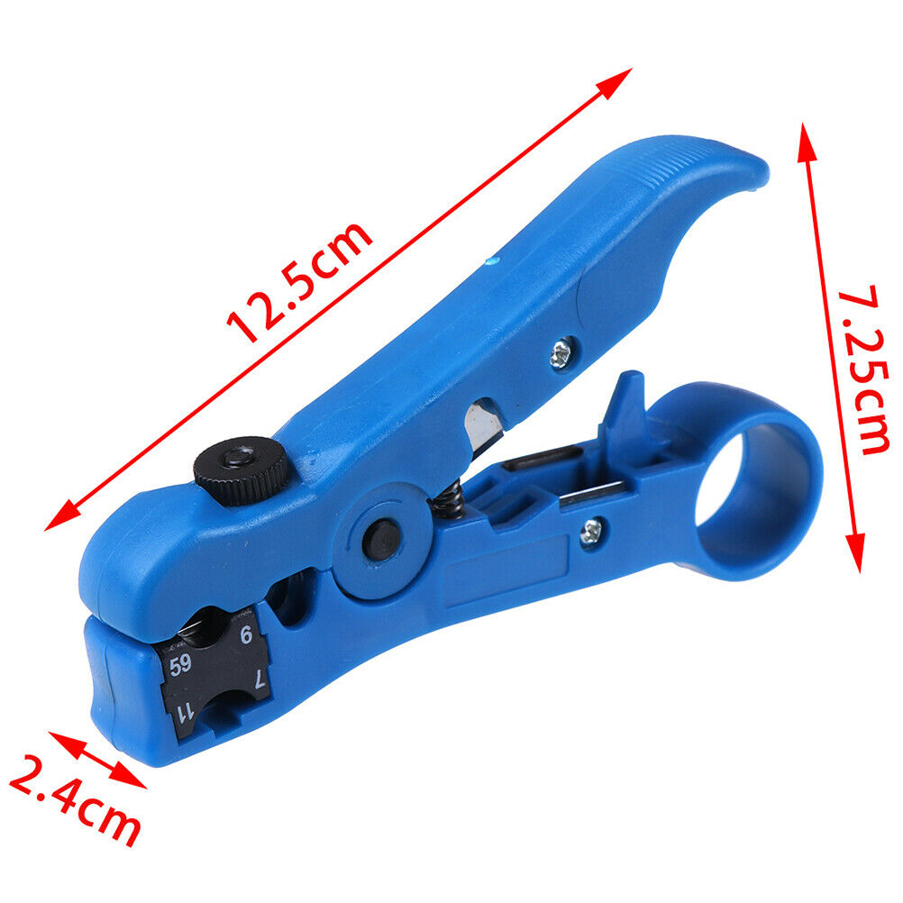 Coaxial Cable Wire Cutter Stripping Tool CAT 5 RG 59/6 RG 7/11 Stripper Too TH