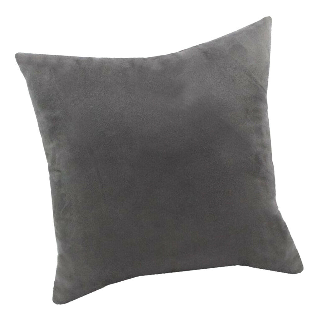 2x Velvet Square Pillow Covers Cushion Pillowcases Soft Bedroom 18x18inch