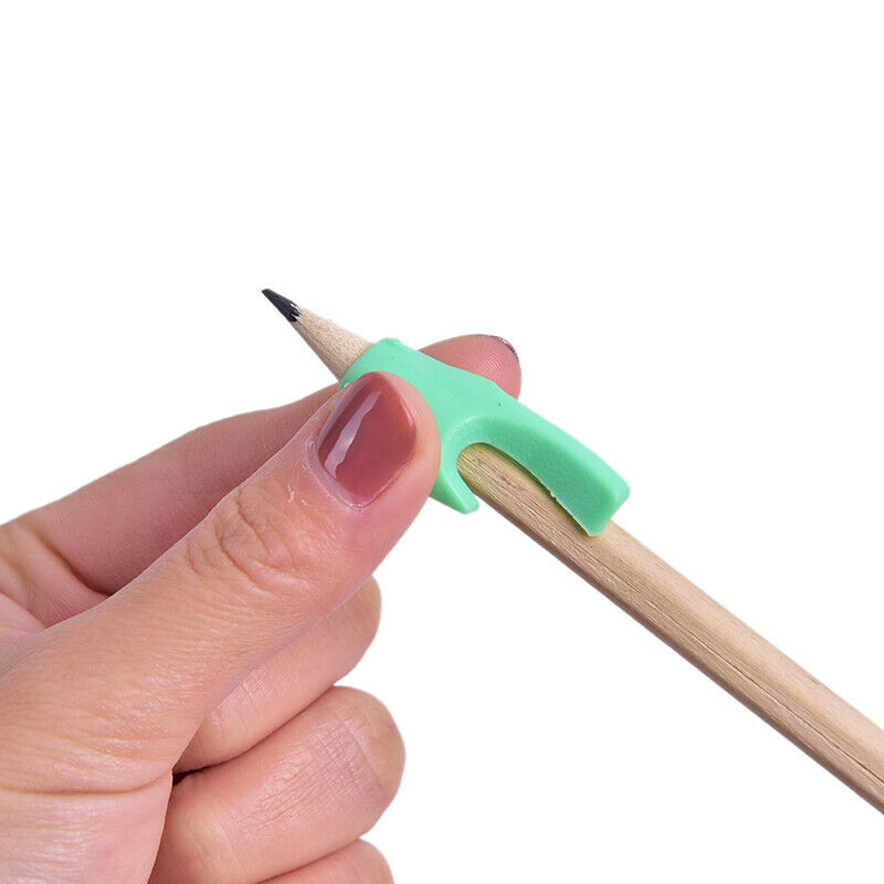 2Pcs Silicone Kids Students Pencil Writing Drawing Protect Finger Y1