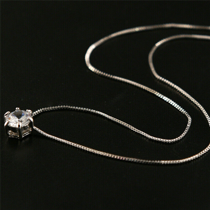 Crystal Pendant Necklace Long Chain Alloy Wedding Accessories Jewelry Womeh3 Qx