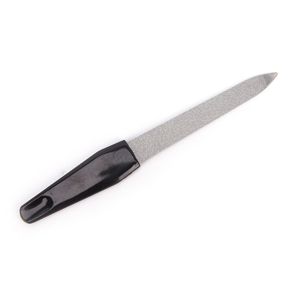 12.5cm Stainless Steel Metal Nail Art File Manicure Pedicure Tool Nail Files .DD