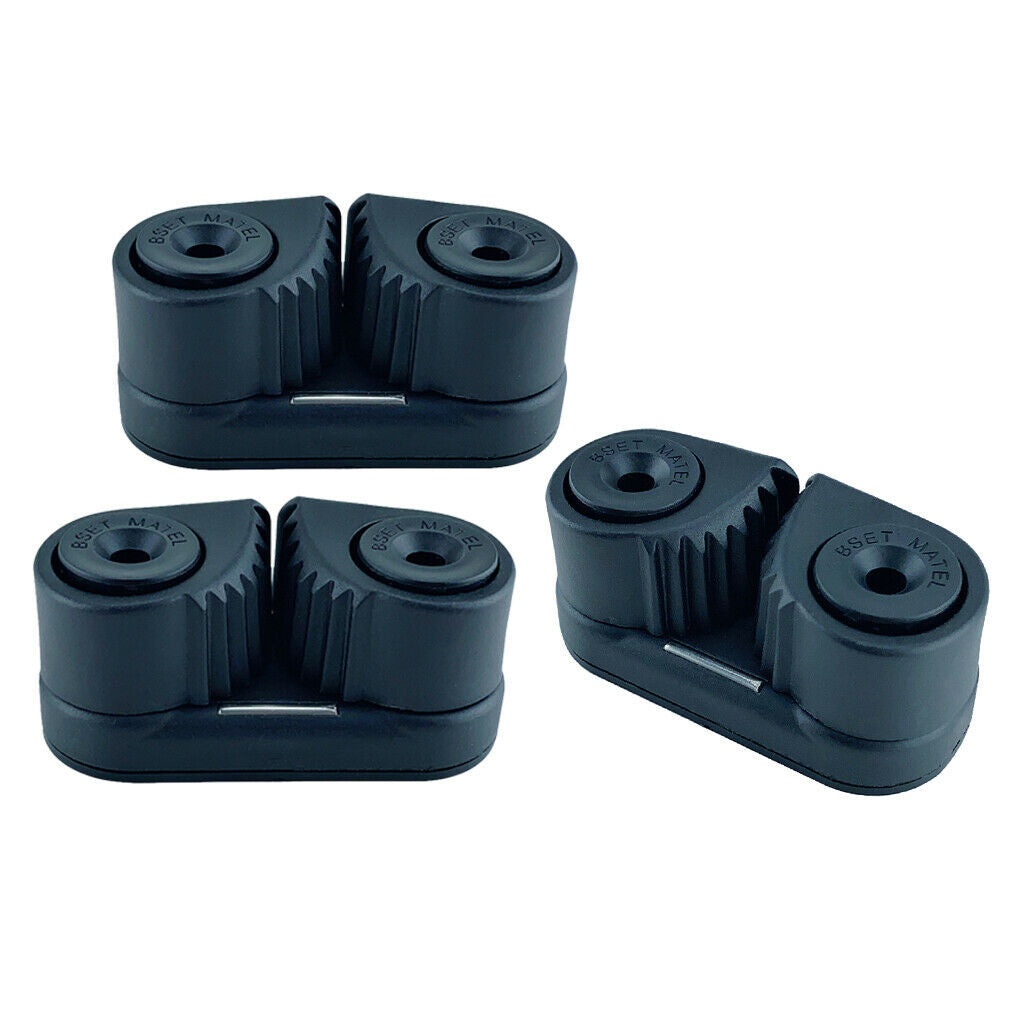 3x Cam Cleat Wre Fairlead for Sailing Hardware Fit for 3-12mm Diameter Rope