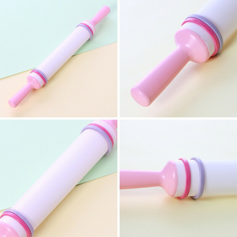 Cake Baking Mold Embossed Fondant Rolling Pin Adjustable Nonstick Rolling Pin HN
