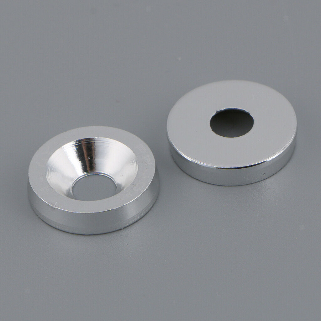 10PCS Car Reinforcement Aluminum Fender Washers and 10PCS 6mm Screw Sliver