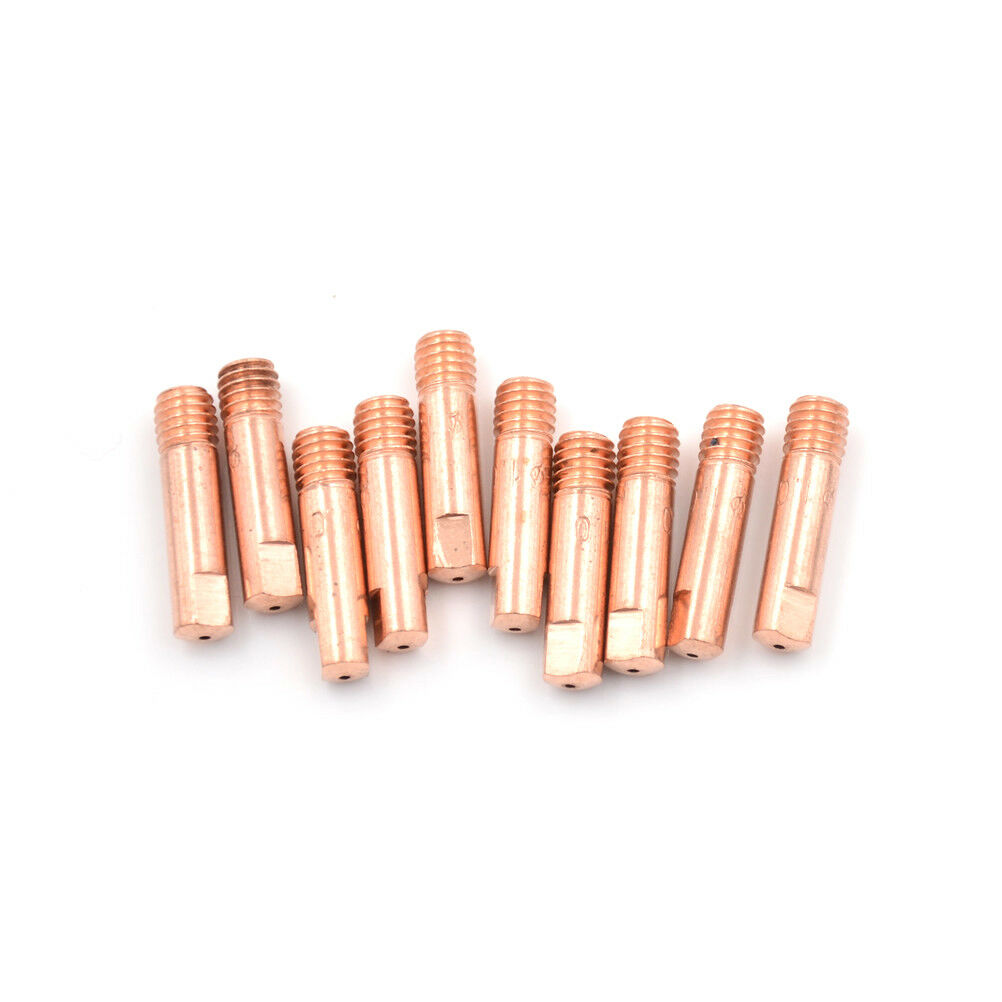 10x 1.2-15AK MIG/MAG M6 Weld Torch Welder Contact Tips Holder Gas Nozzle .l8