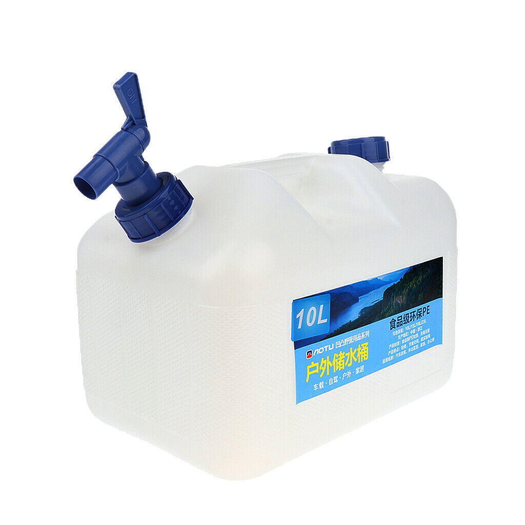 10L Portable Water Carrier Bottle Container Bucket Portable Ultralight Thickened