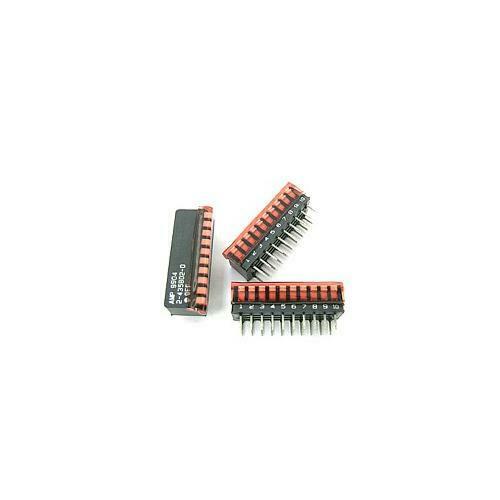 [20pcs] 2-435802-0 DIP Switch Piano 10Pos. DIL20TH