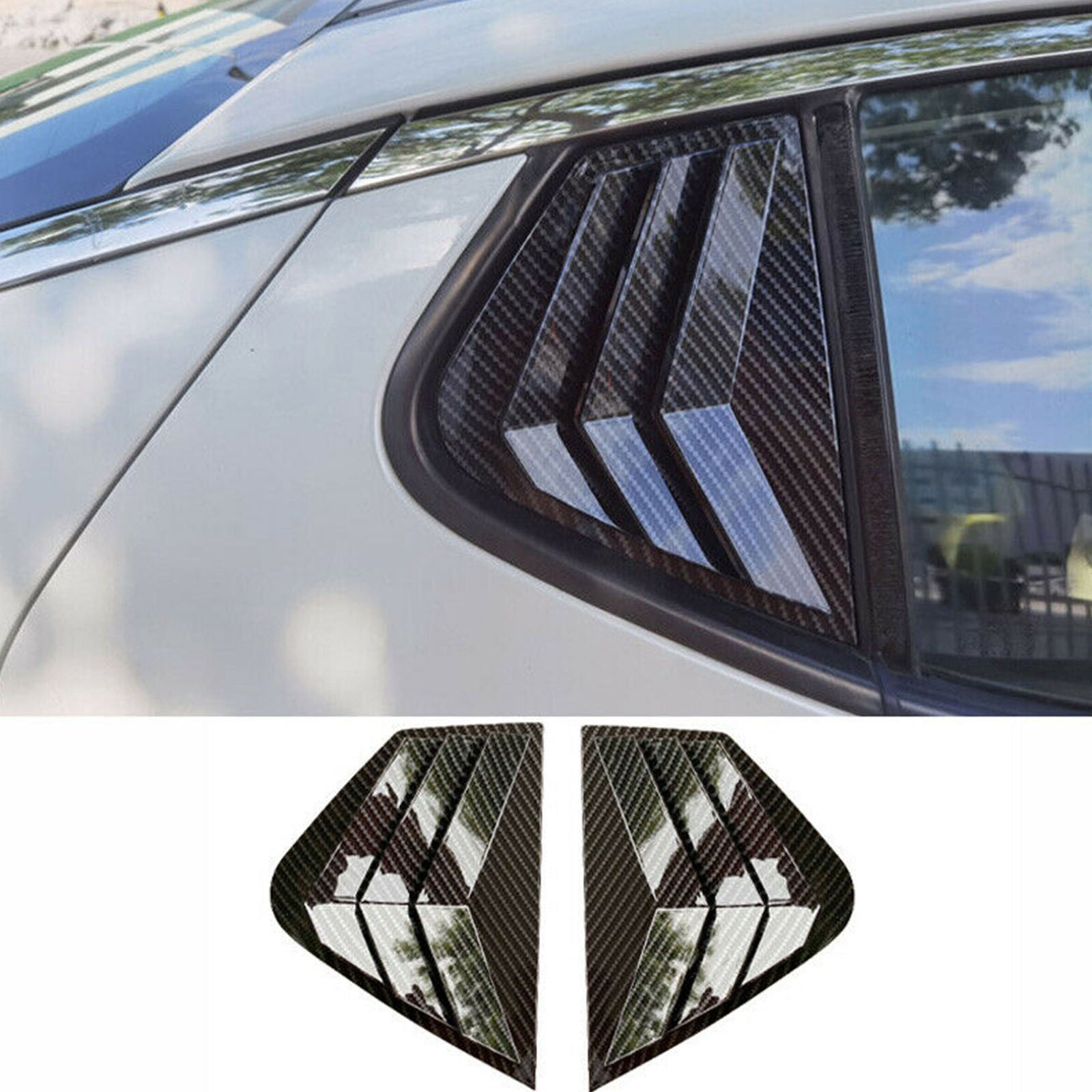 For Kia Optima K5 2011-2015 Carbon Fiber ABS Side Vent Window Scoop Louver Cover