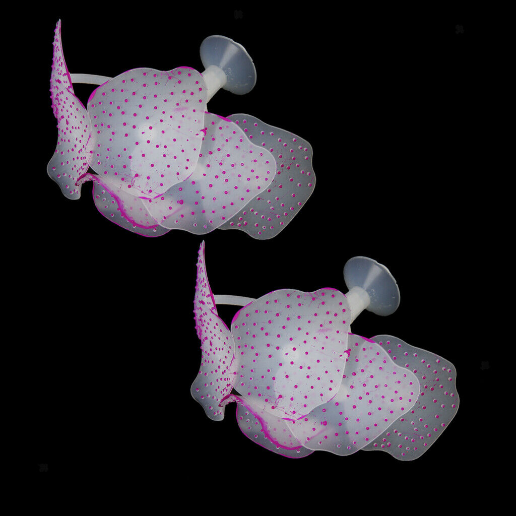 Silicone Aquarium Fish Tank Decor Artificial Coral Plant Underwater Decoration -