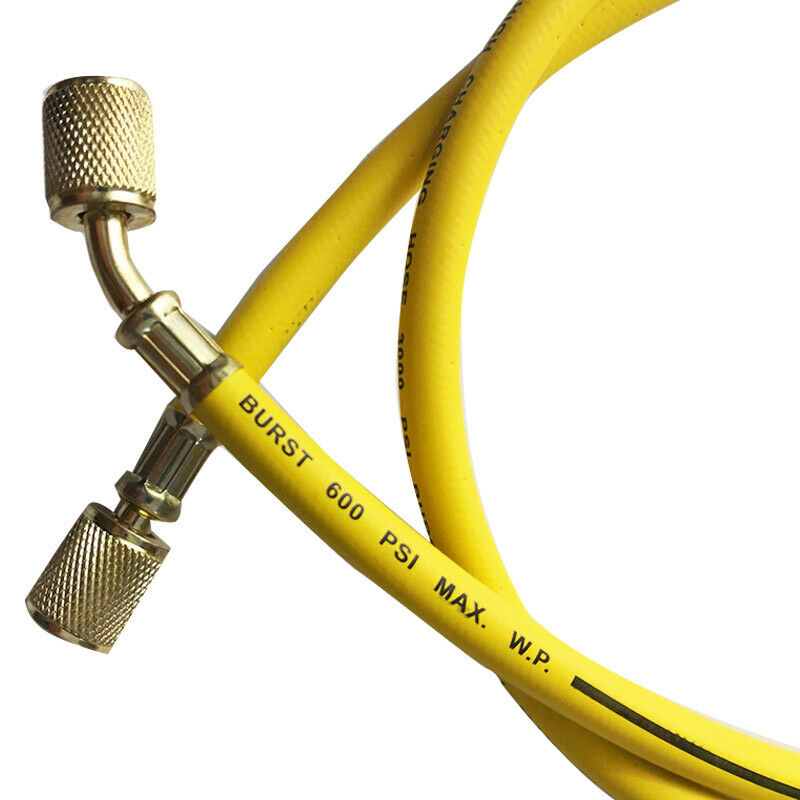 1/4"SAE Manifold Gauge HVAC AC Refrigerant Charging Hoses For R12/R134A/410A/502