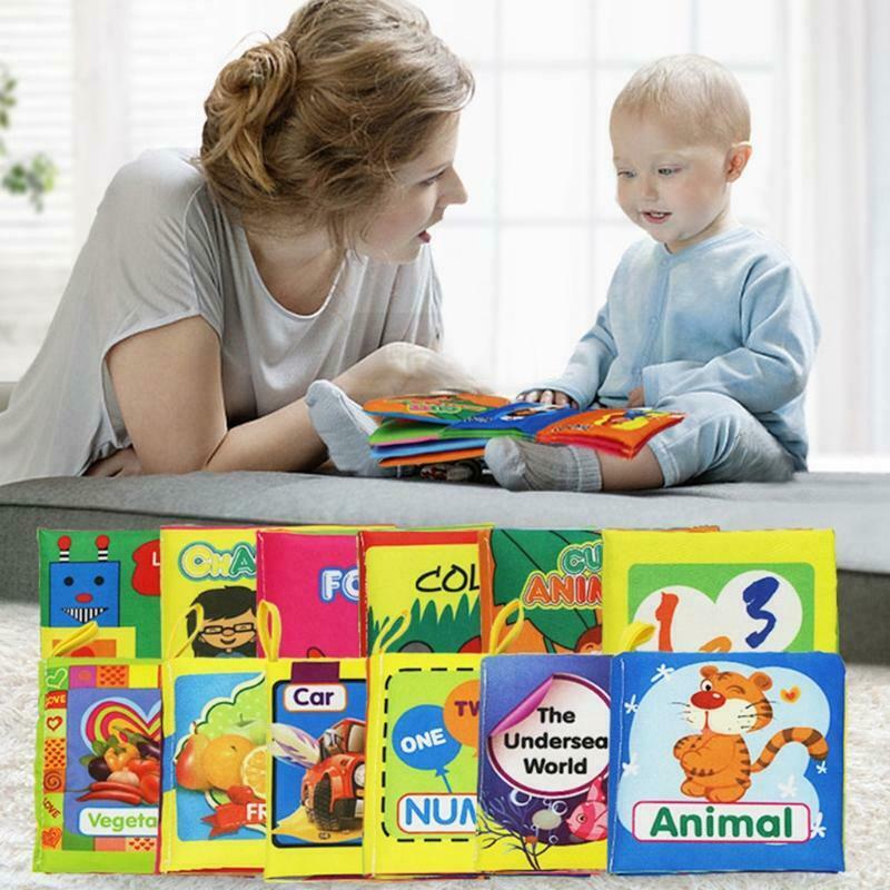 1PC Kids Favorite Cartoon Book  Cute Animal Design Crinkle Paper Made Cloth Book
