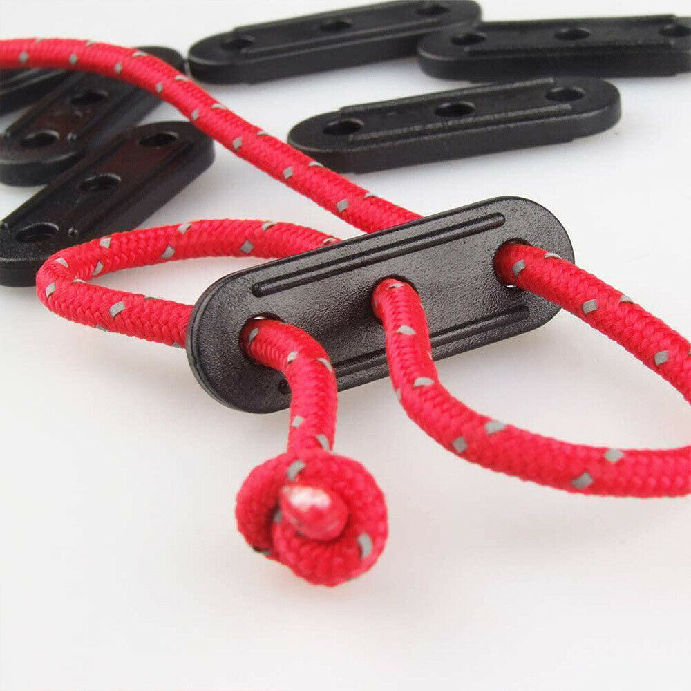 10Pcs Rope Buckle Fastener Plastic Cord Tensioners Rope Tent Buckle Adjuster LIN