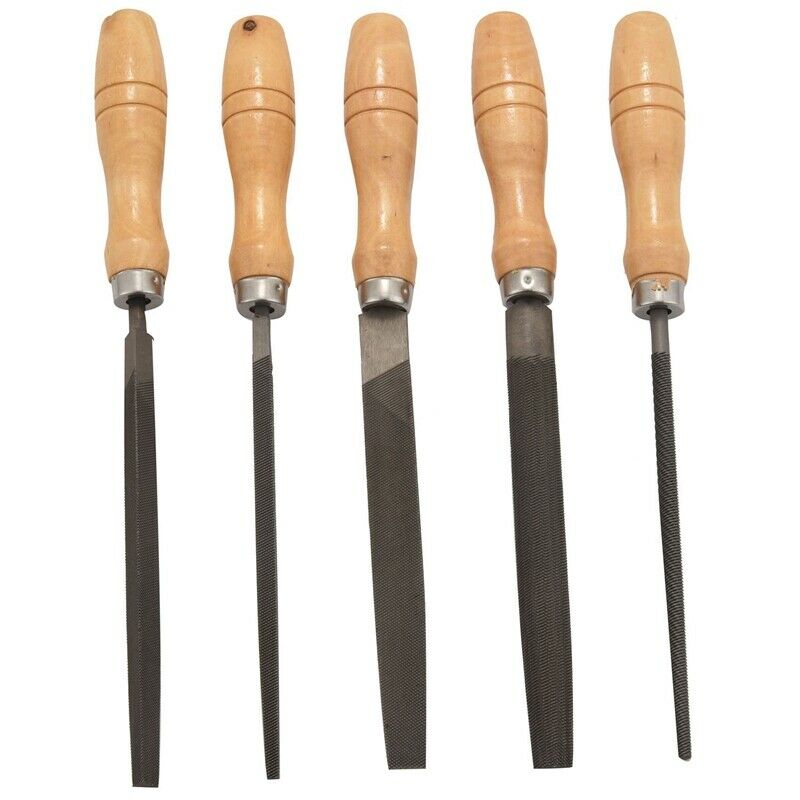 High Carbon Steel File Set with Wooden Handles Rasp File for Wood, Metal, PlasJ6