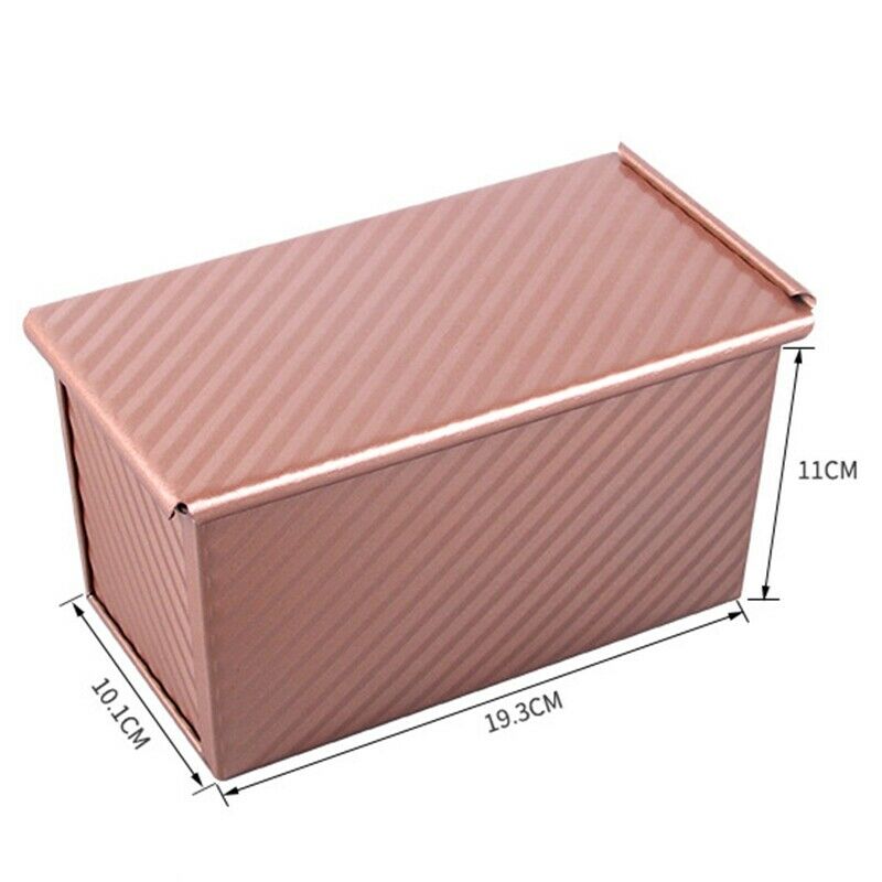 Baking Pullman Loaf Pan with Cover,Bread Pan with Lid,Nonstick Rectangle CorX6R8