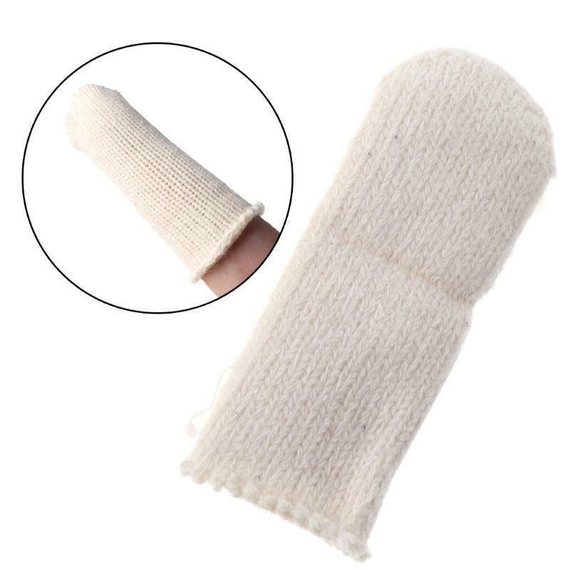 Cotton Finger Guards Cots Avoid Protection Prints Clean Polish Craft Tool 20Pcs