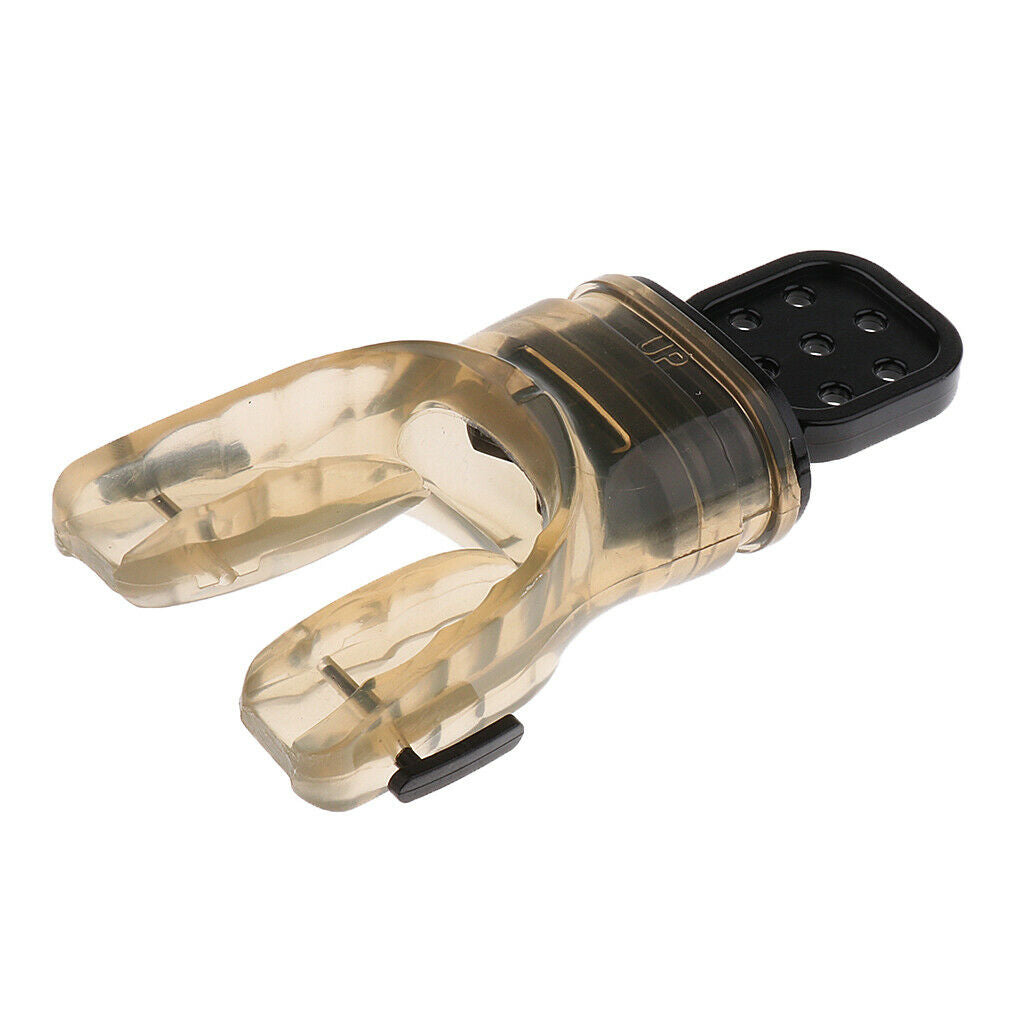 Scuba Diving Soft Silicone Moldable Bite Mouthpiece Regulator Snorkel Gray