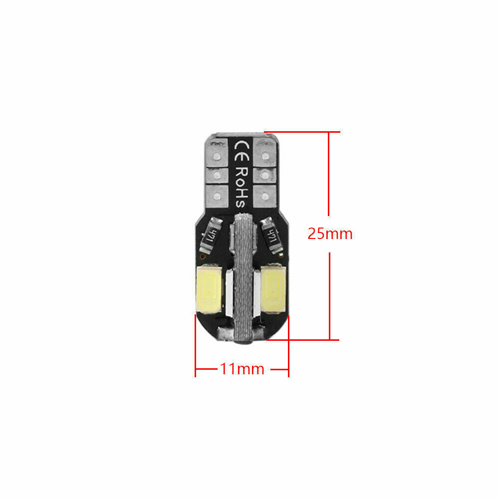 20Pcs T10 White 5730 8SMD LED 12V Car Side Wedge Light White Lamp Bulb Car Style