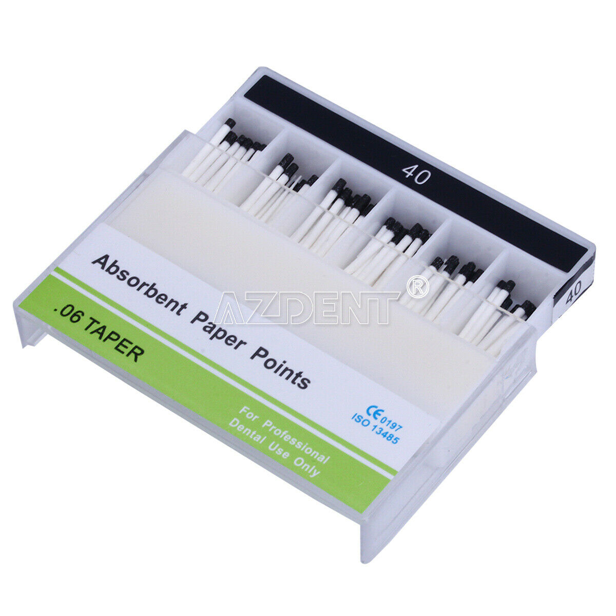 10X Dental Root Endodontics Absorbent Paper Points Taper 0.06 40# 100pcs/pack
