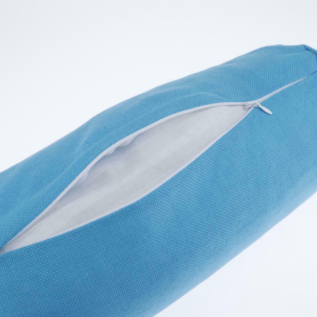 2pcs Cotton Neck Roll-Up Pillow Cervical Round Pillow For Travel 15x40cm