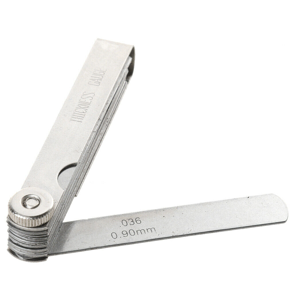 2x 0.02-1.00 mm 32 Blade Thickness Metric Filler Feeler Gauge Measuring Tool