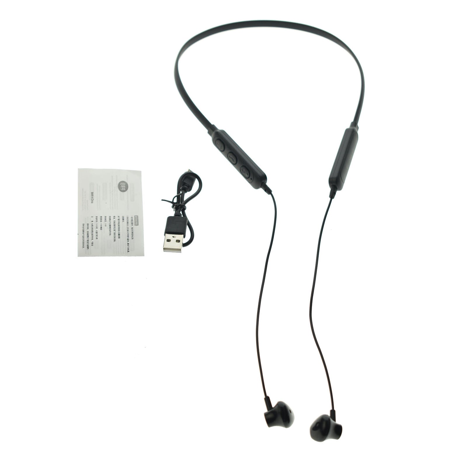 Bluetooth Neckband Headset Wireless Earphone Headphone Mic