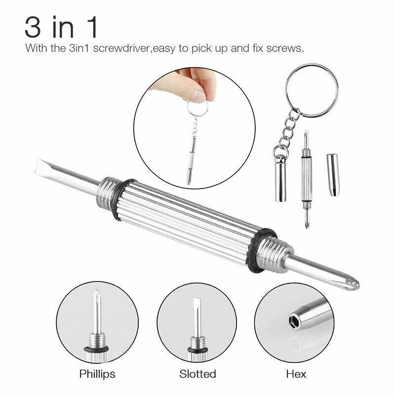 Eye Glasses Repair Tool Screw Nose Pad Nut Optical Assortment Kit Set Durable