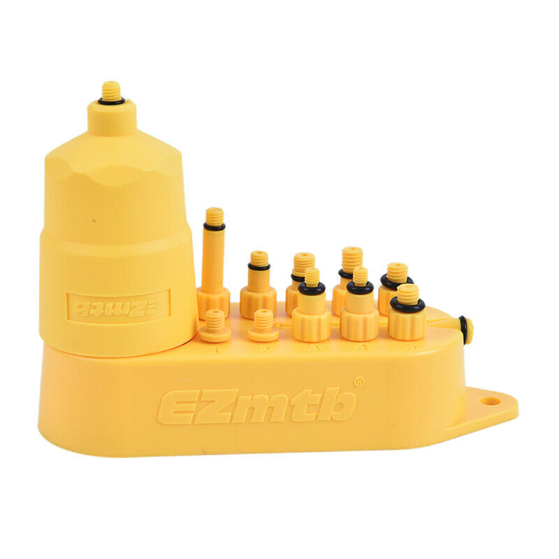Bicycle Hydraulic Disc Brake Bleed Adapters Set Copper Metal Oil Funnel BikeBDA